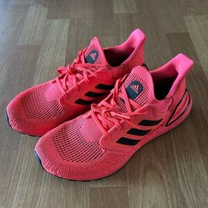 Adidas UltraBoost 20 Running Shoes (Signal Pink/Core Black)